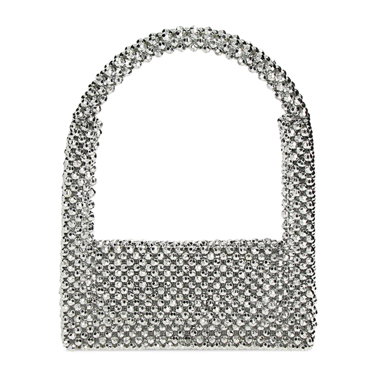 Mini-bag argento in pvc