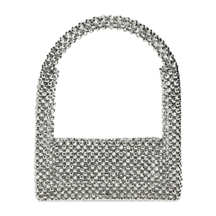 Mini-bag argento in pvc
