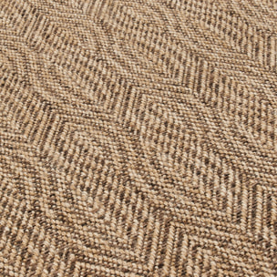 Tapis moderne effet jute naturel