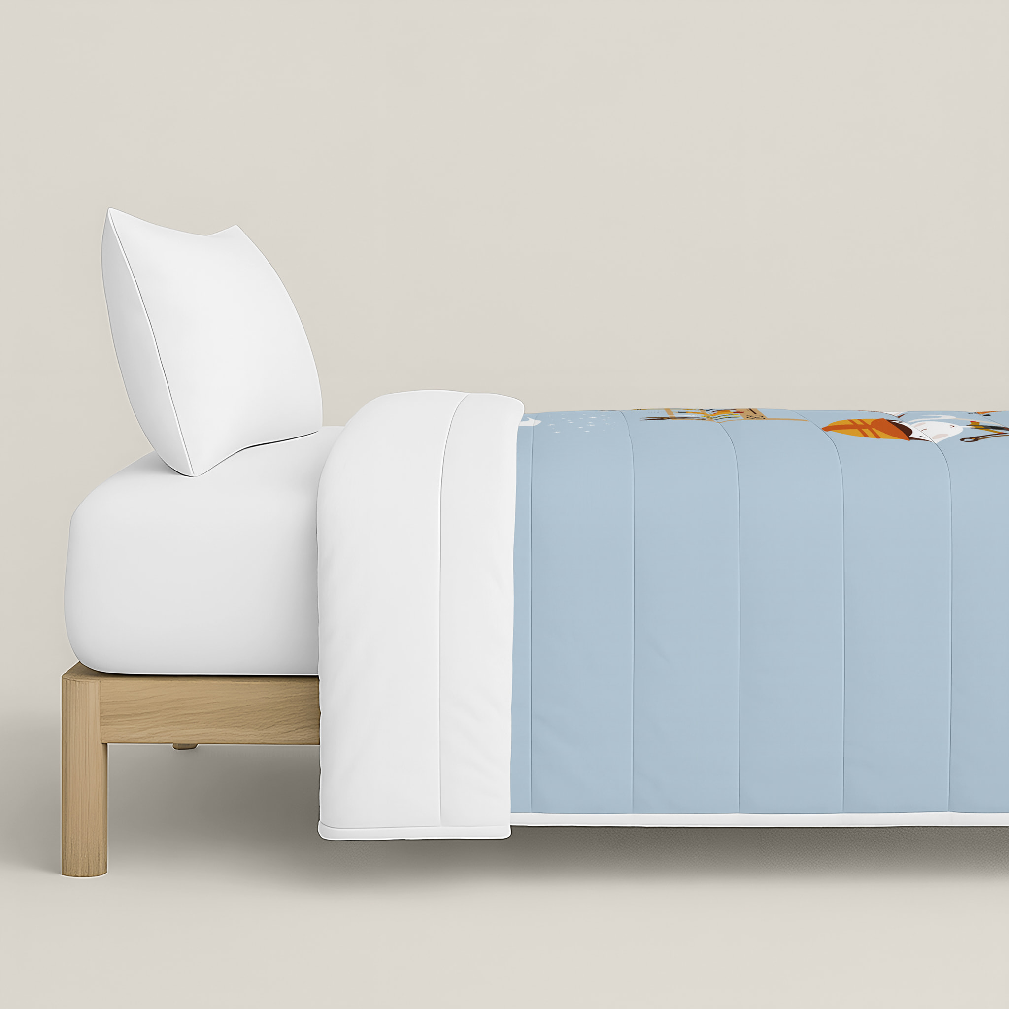 Edredón Nórdico Estampado - Infantil - 100% Algodón - 200 gr/m² con Tacto Pluma - Herramientas