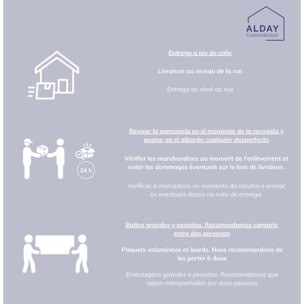 ENSEMBLE DE SALLE DE BAINS KUB | 60CM BLANC | DEUX TIROIRS | ÉVIER EN VERRE | MIROIR NON INCLUS | MEUBLES ASSEMBLÉS | ALDAY