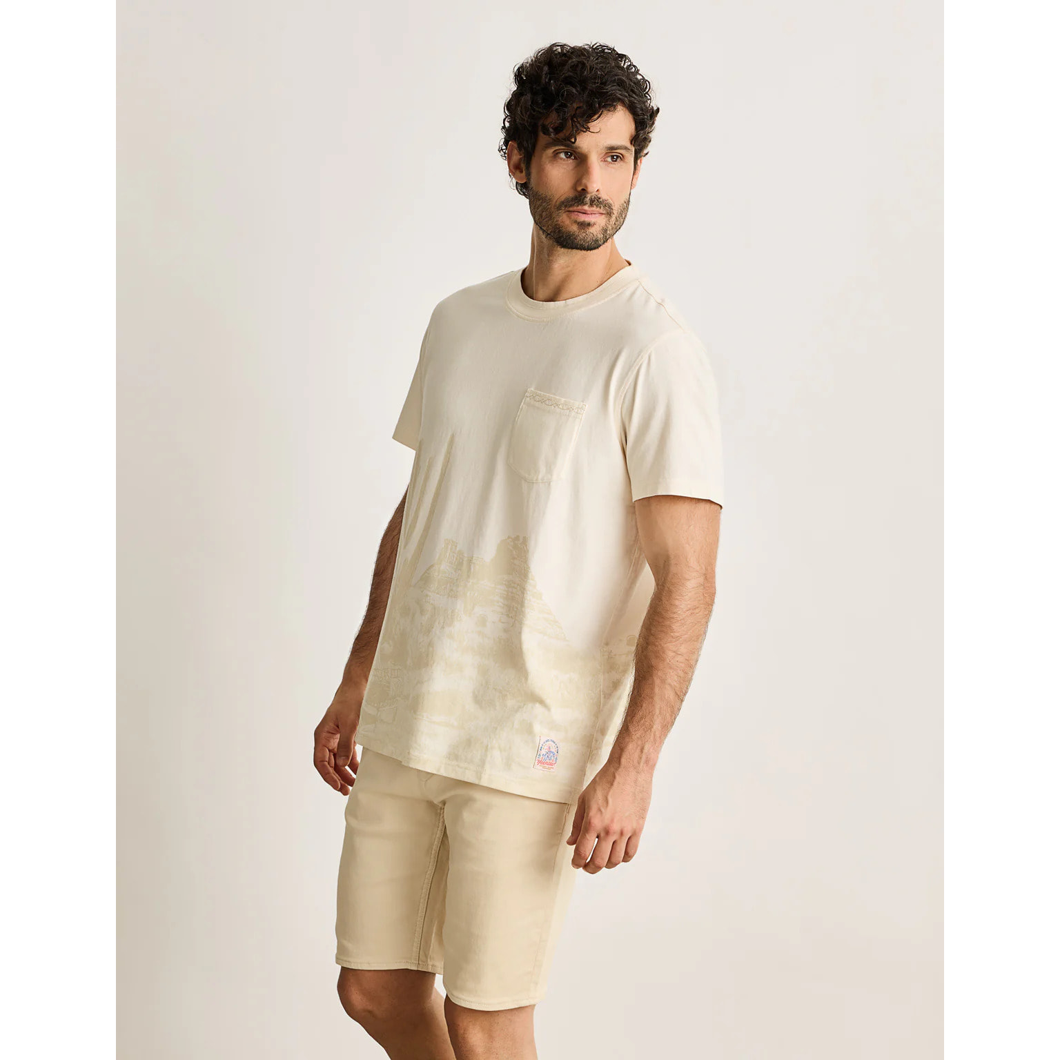 Camiseta Manga Corta Beige - Lawless