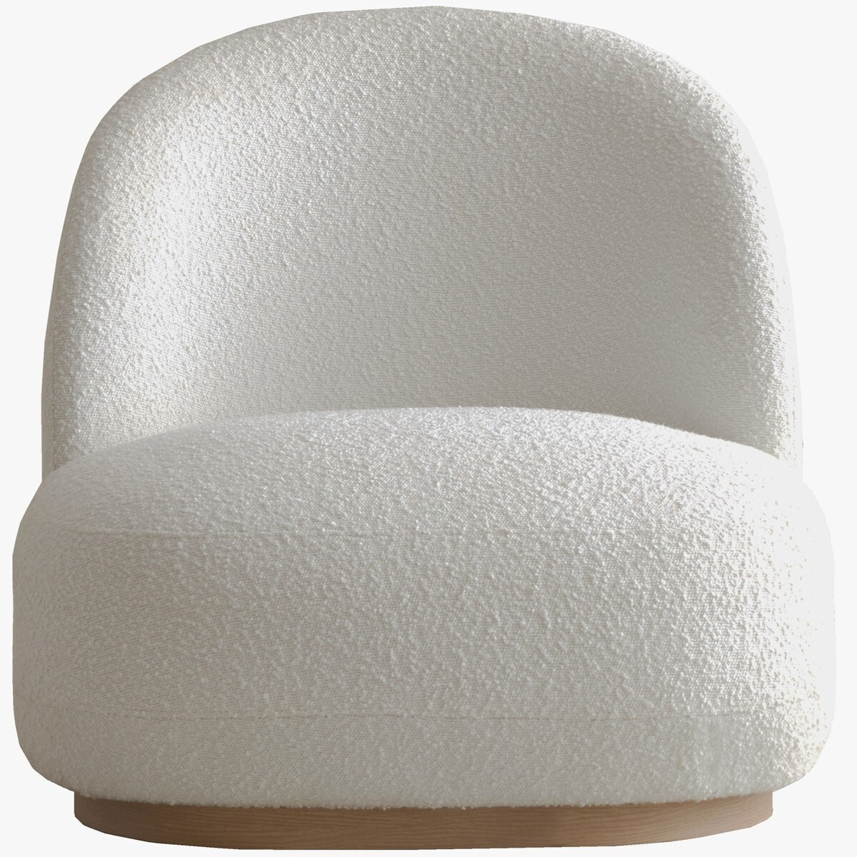 Fauteuil en tissu bouclette - COLETTE