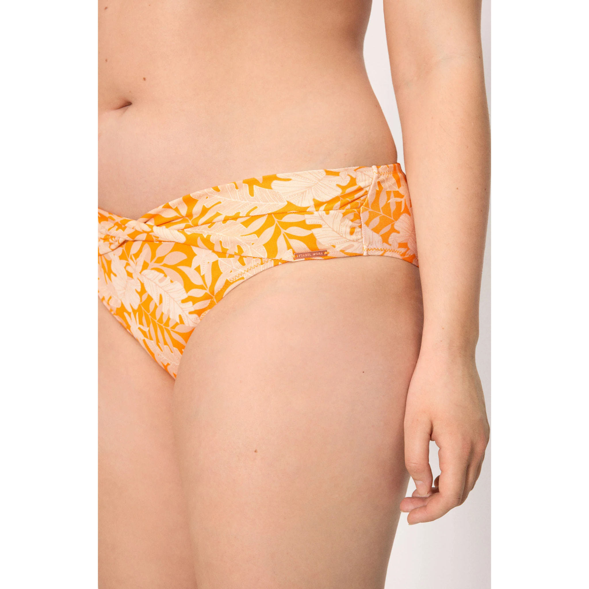 Slip bikini midi modellante Giallo