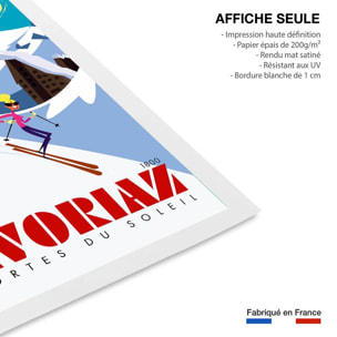 Poster de avoriaz 1800 porte du soleil Affiche seule