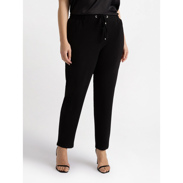 Fiorella Rubino - Pantalones joggers de tejido de punto - Negro