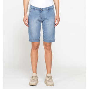 BERMUDA MOD.785C IN DENIM STRETCH 8oz. Vita e gamba regolari.SPINTECH ELASTIC COTONE SULLA PELLE