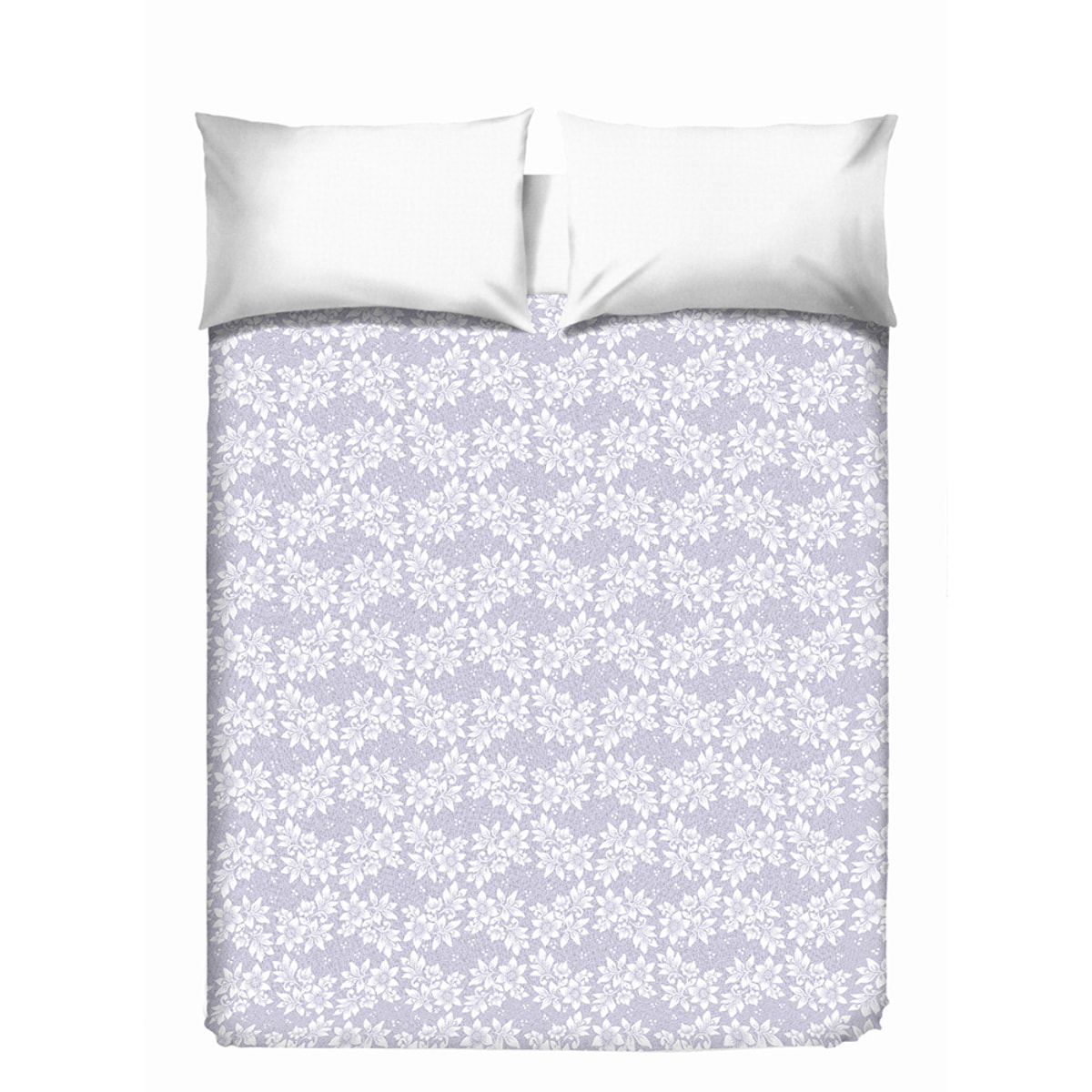 Copriletto di cotone Olivia grigio 100% cotone