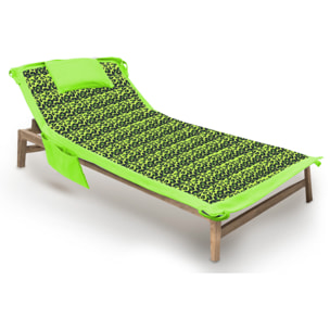 Telo Mare Lettino In Microfibra Disegno Fashion Summer