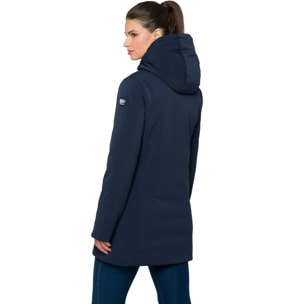 Parka JAQUELINE imbottito impermeabile blu