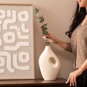 Vase céramique Nola beige H30cm