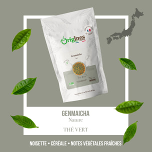 Genmaicha - Thé vert Bio du Japon au riz grillé - Sachet 100g