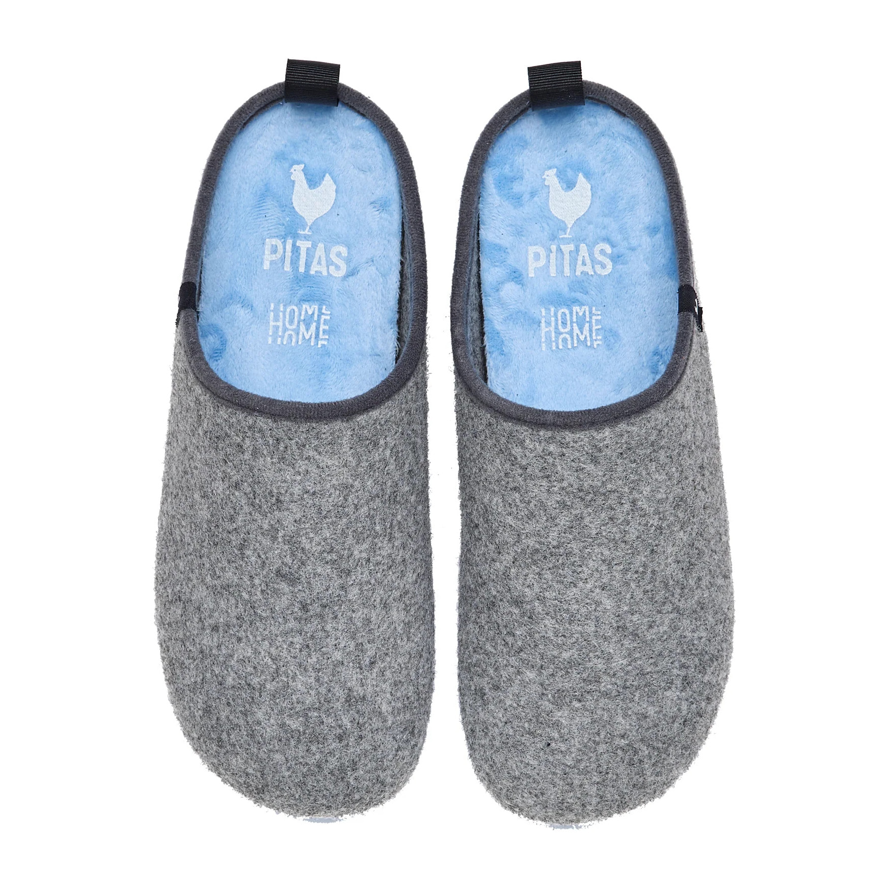 Zapatillas De Casa Lanna Woman Gris & Azul