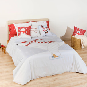 Housse de couette avec clics 100% coton Laponia 55