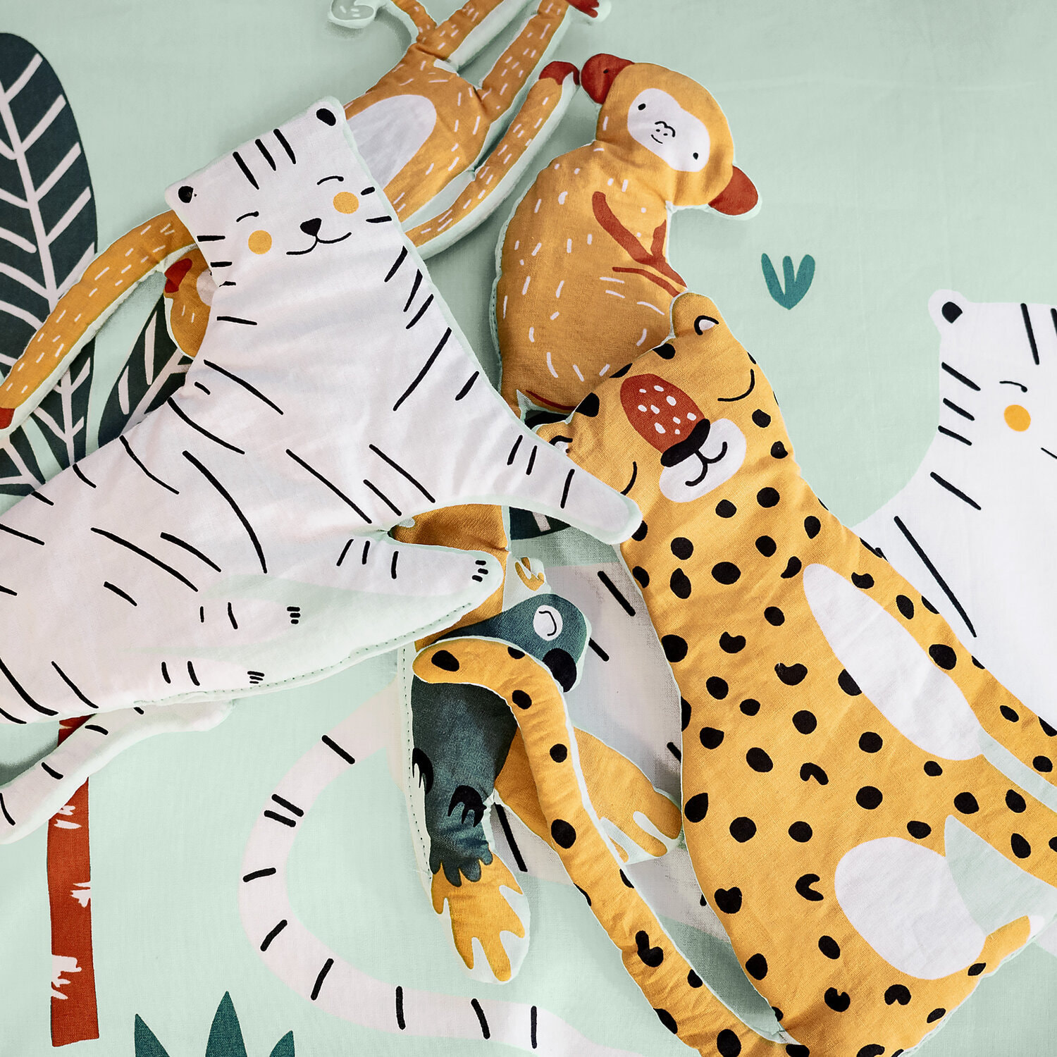 Parure de lit enfant 100% coton - jugle mania