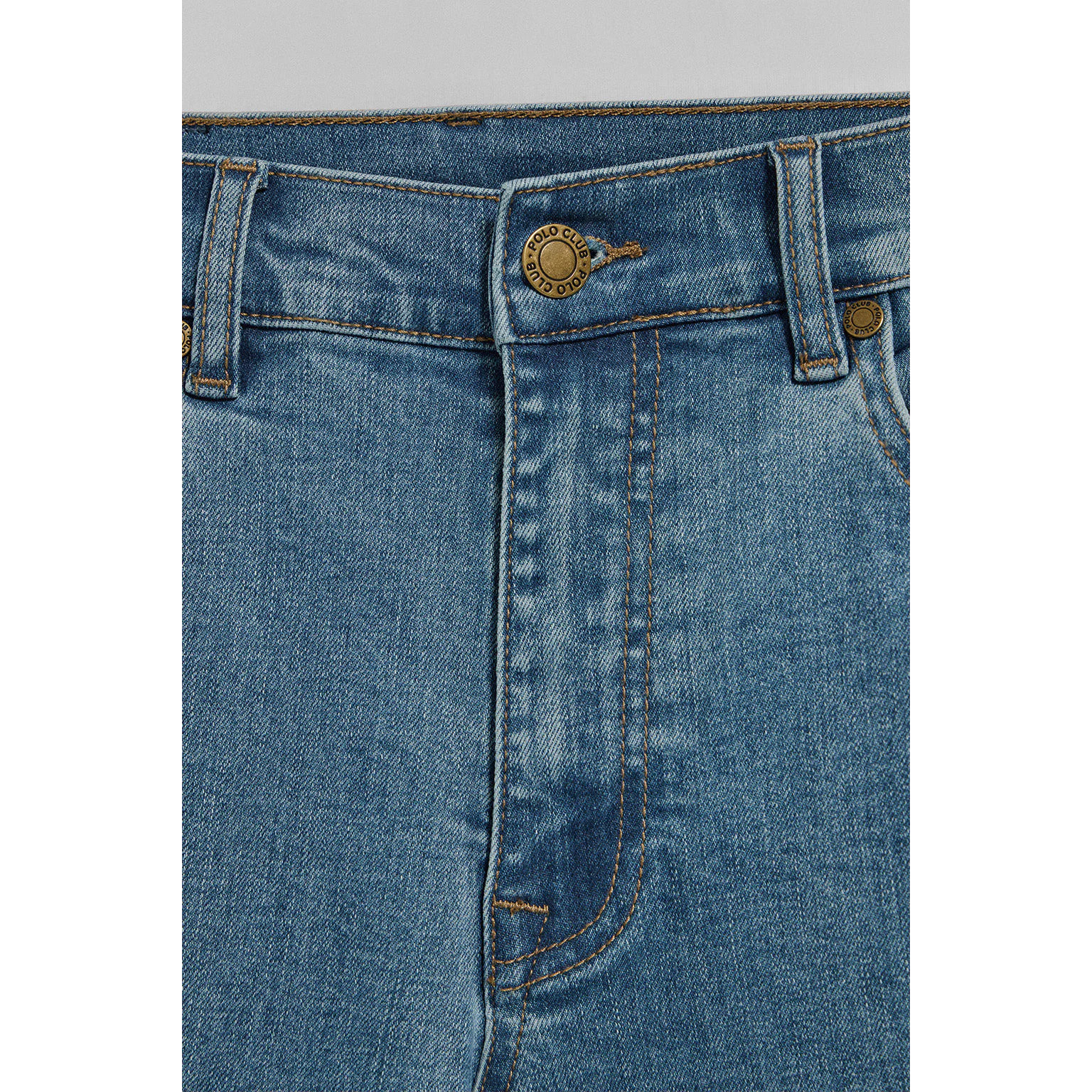 Pantalón vaquero Telma azul denim con detalles Polo Club