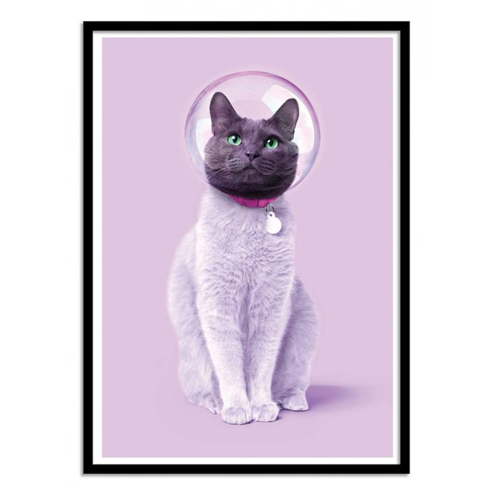Art-Poster - Space cat - Paul Fuentes - 50 x 70 cm
