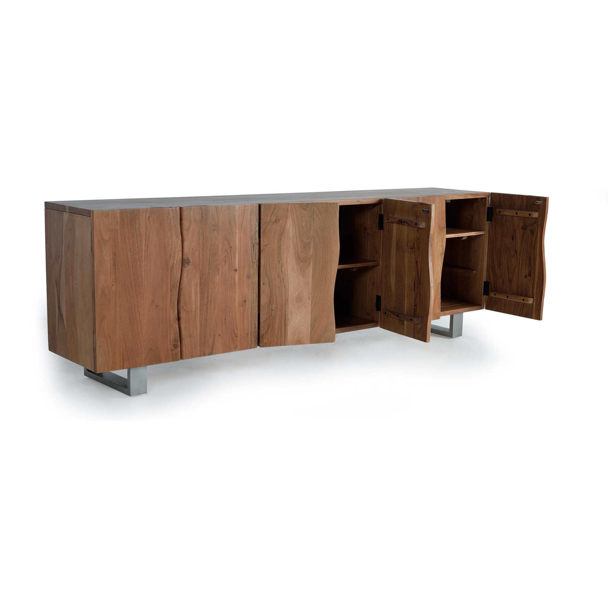 Aparador de Madera de Acacia Estilo Rústico Moderno