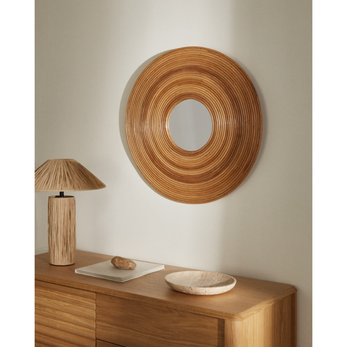 Miroir Mural Ø 60 Cm Fibres Naturelles NALEA