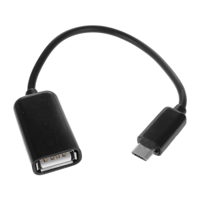 ADAPTADOR USB HEMBRA A MICRO USB MACHO 10CM