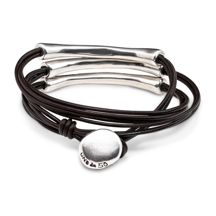 Pulsera "o no tubi" PLATEADO L