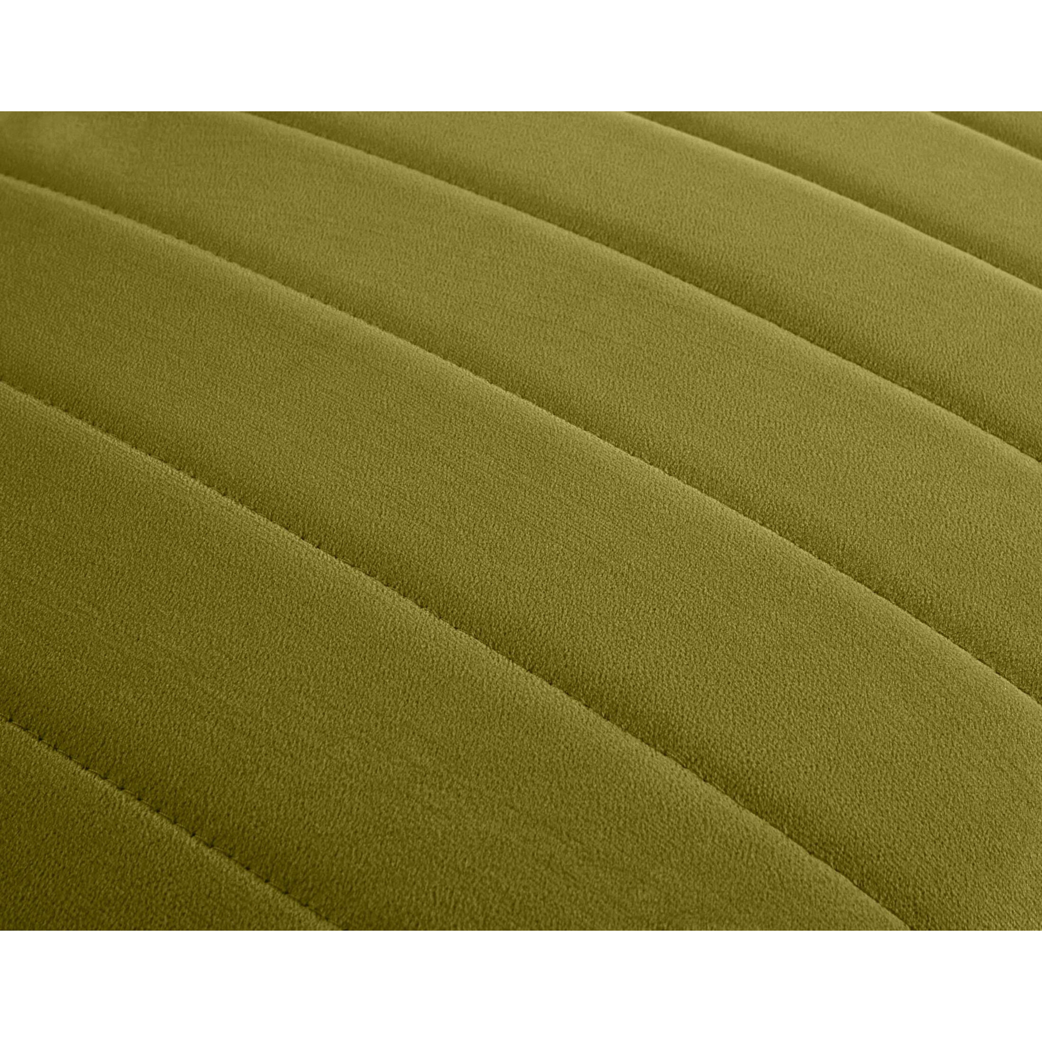 Nova - canapé modulable d'angle réversible - 6 places - avec pouf d'appoint - en velours - Vert Olive