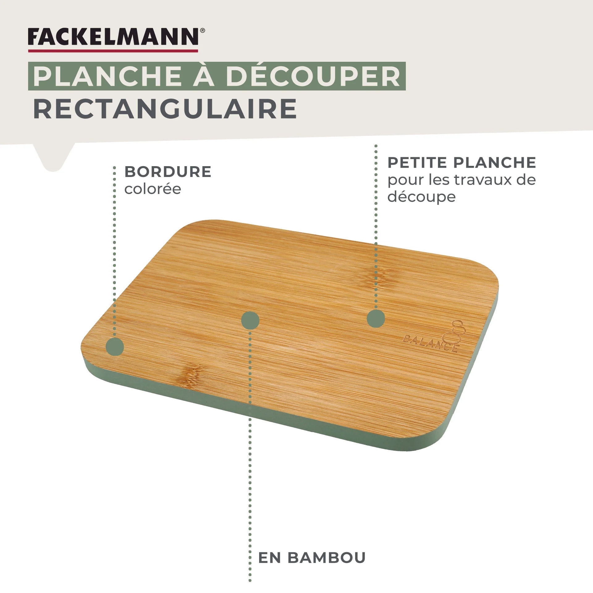 Planche à découper en bambou Fackelmann Balance