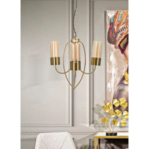 LAMPADARIO VERSAILLES 3 LUCI CM Ø 60X103