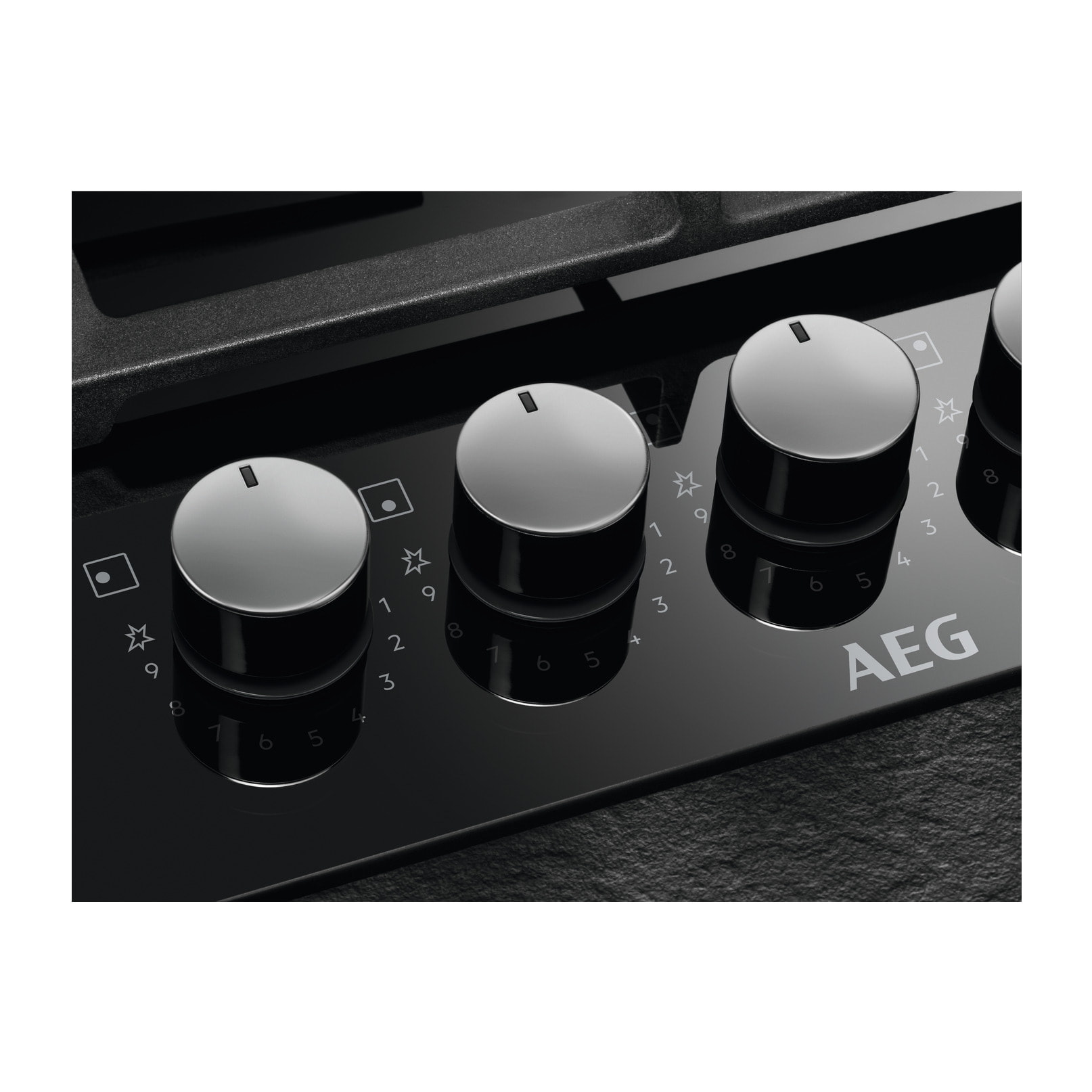 AEG Placa de gas Serie 6000 Gas on Glass de 75 cm HKB75820NB