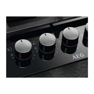AEG Placa de gas Serie 6000 Gas on Glass de 75 cm HKB75820NB