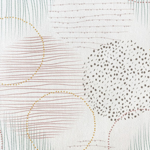 Nappe imprimée anti-tâches NAROA BLANCHE