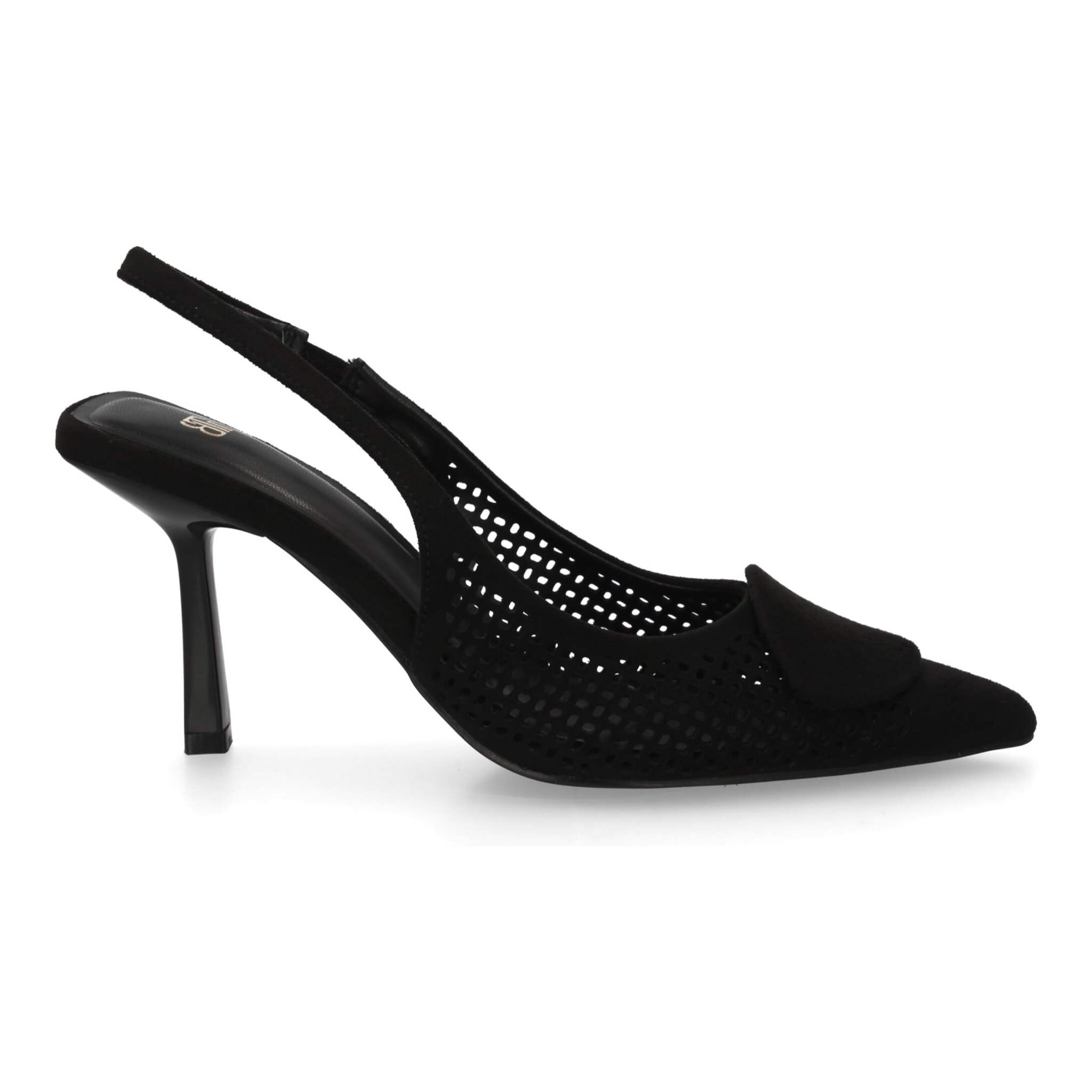 Zapato destalonado calado mujer tacón elegante