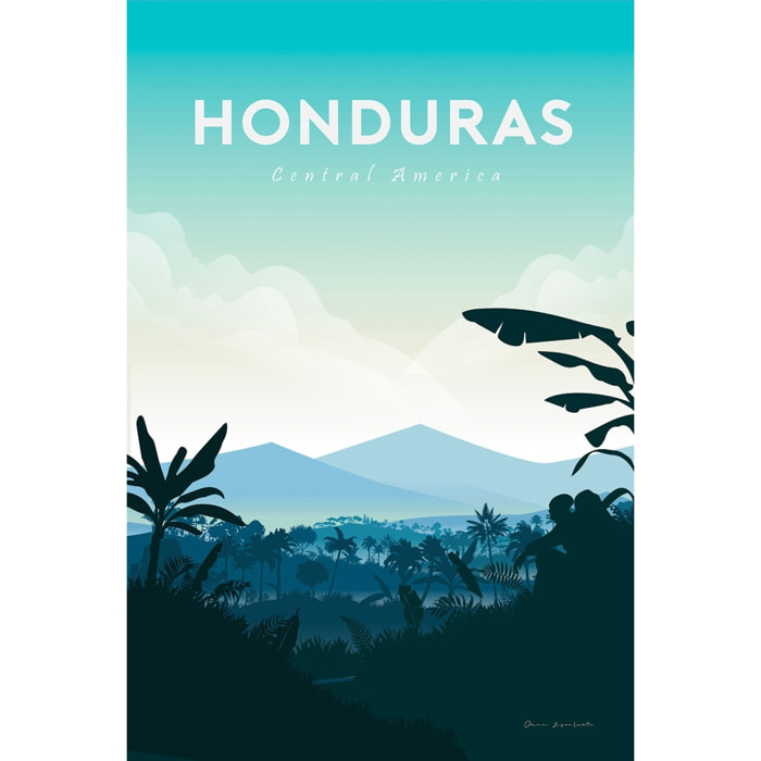 Tableau Voyage en Honduras Toile imprimée
