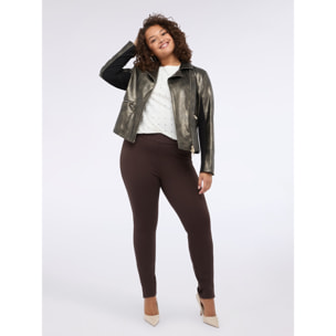 Fiorella Rubino - Leggings de punto Milano - Marrón