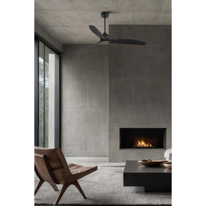 JUST FAN M Ventilatore a soffitto nero opaco