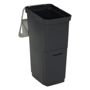 Poubelle de tri 36L 2 compartiments