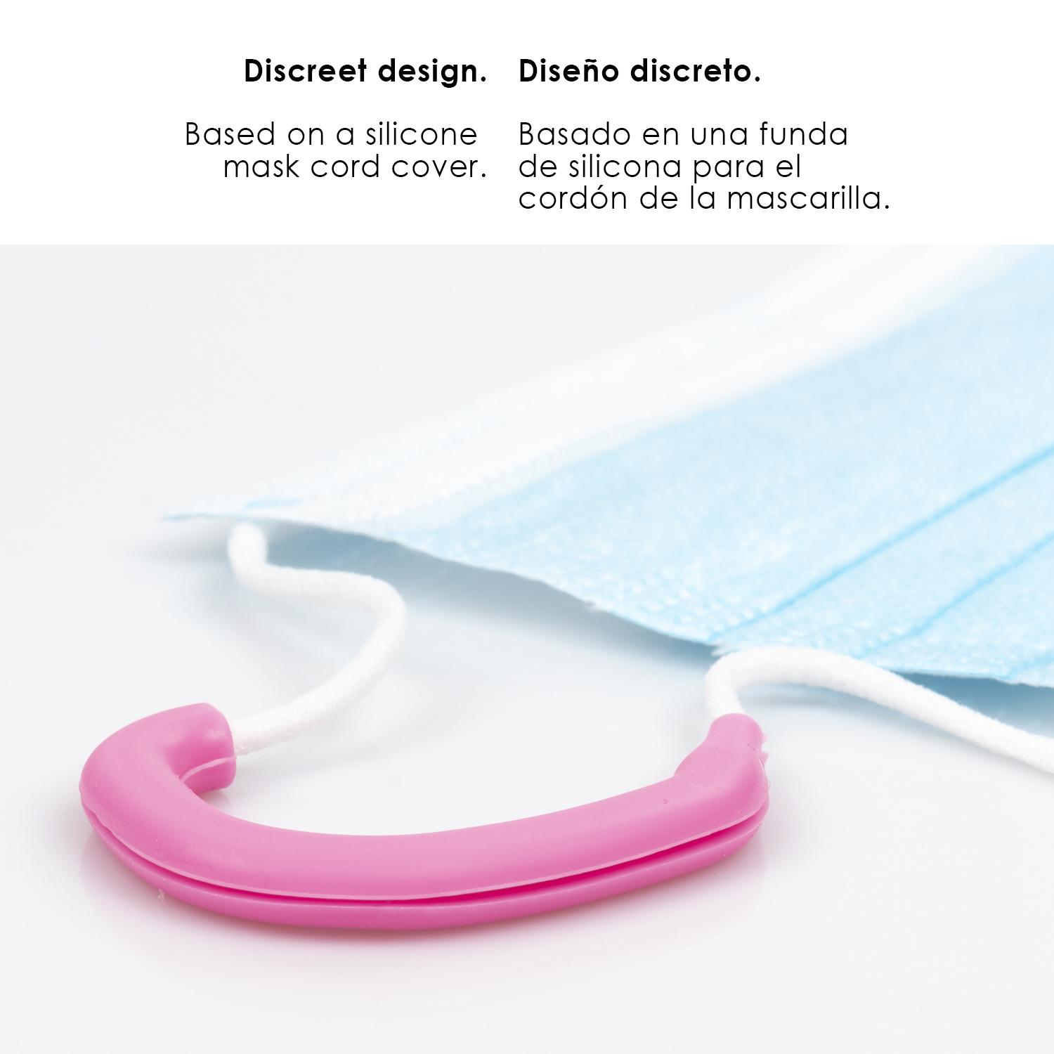 Protector de oreja para mascarillas, de silicona quirúrgica