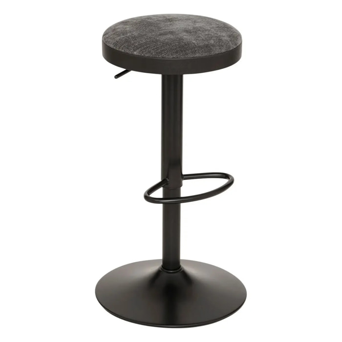 Lot de 2 tabourets de bar Ilsa gris foncé