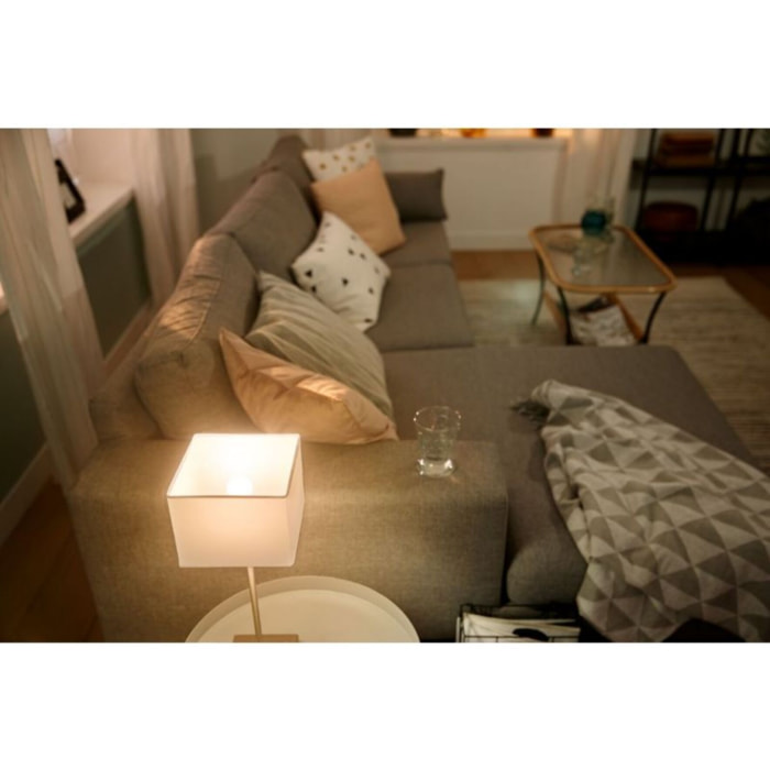 Ampoule LED connectée PHILIPS HUE E14 White Sphérique