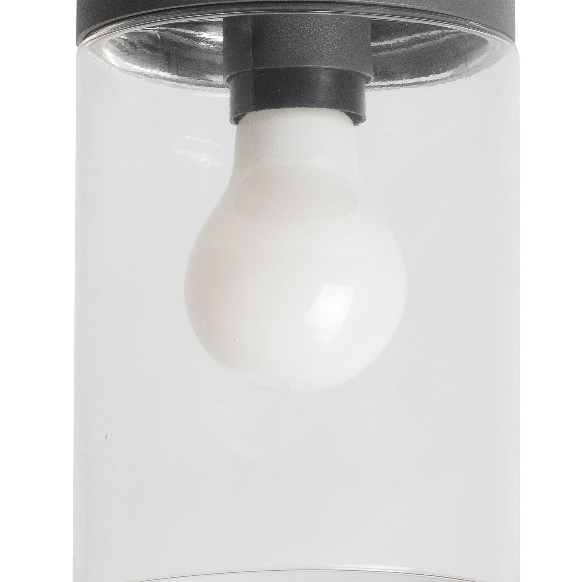 KILA 200 Lampada plafoniera grigio scuro trasparente