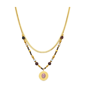 Collar Abako acabado oro amarillo 18k