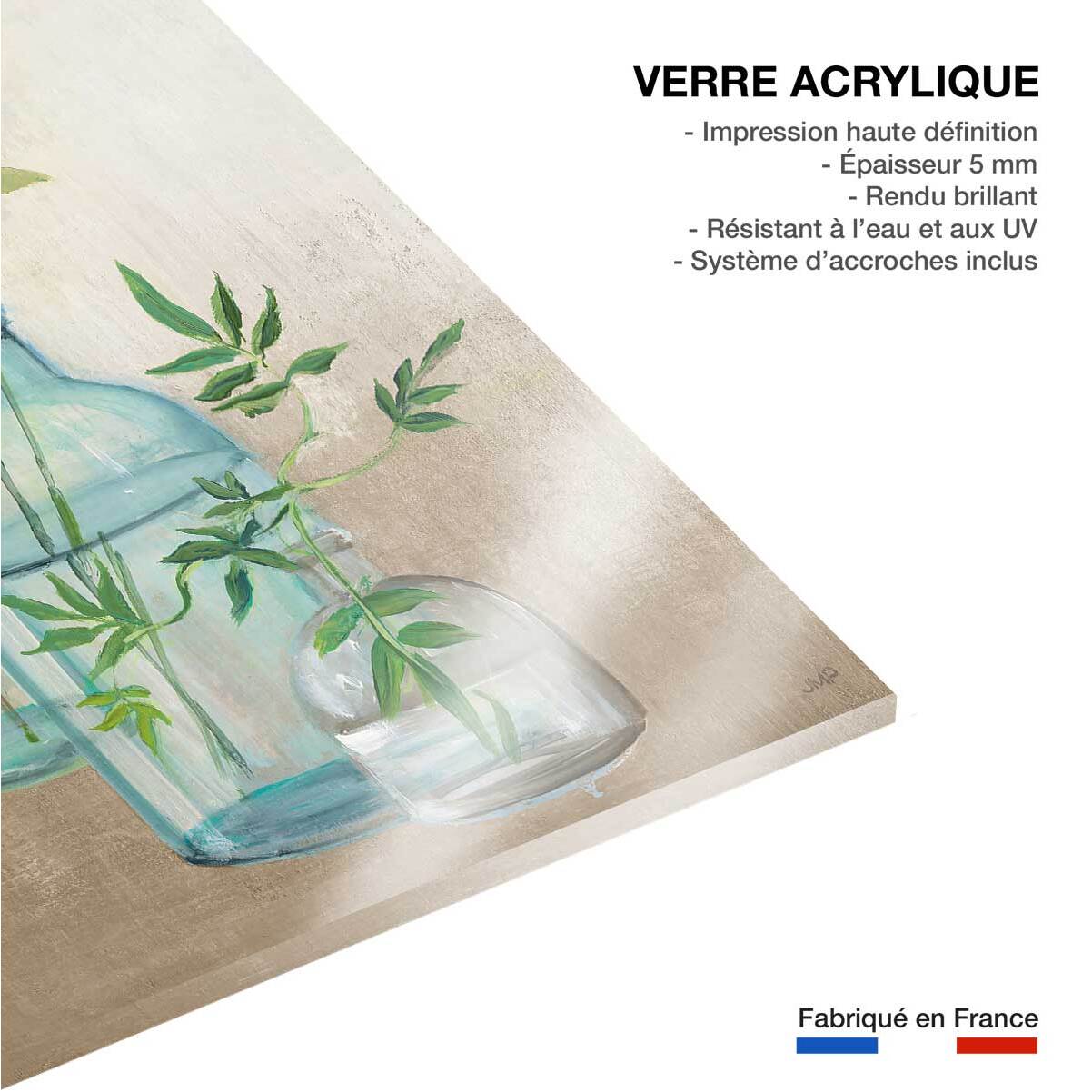 Tableau Fleurs médicinales Tableau plexiglas