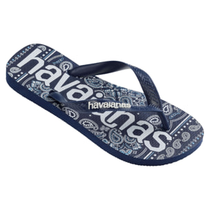 Infradito Havaianas Top Logomania Blu