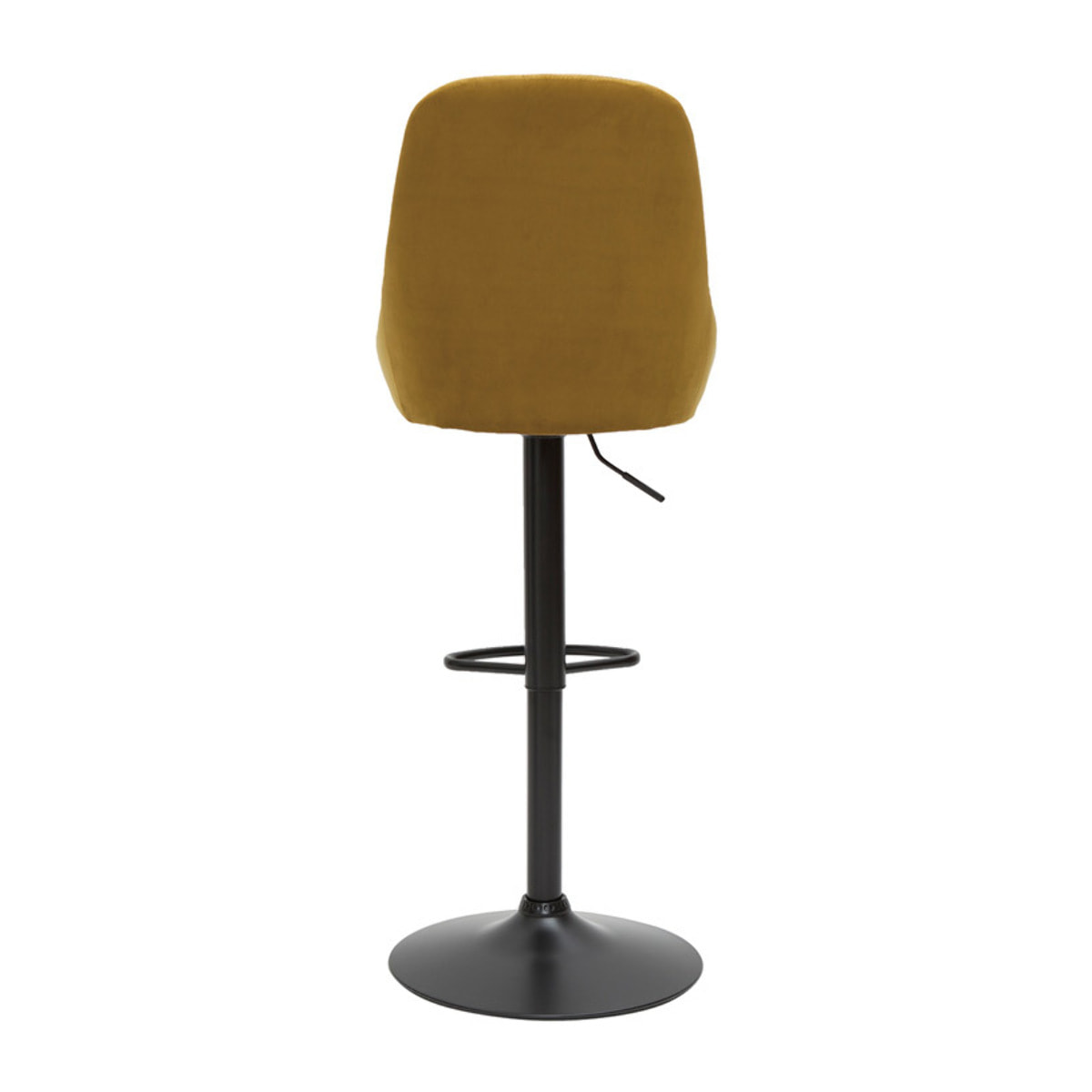 Tabourets de bar design réglables velours bronze (lot de 2) HOLO