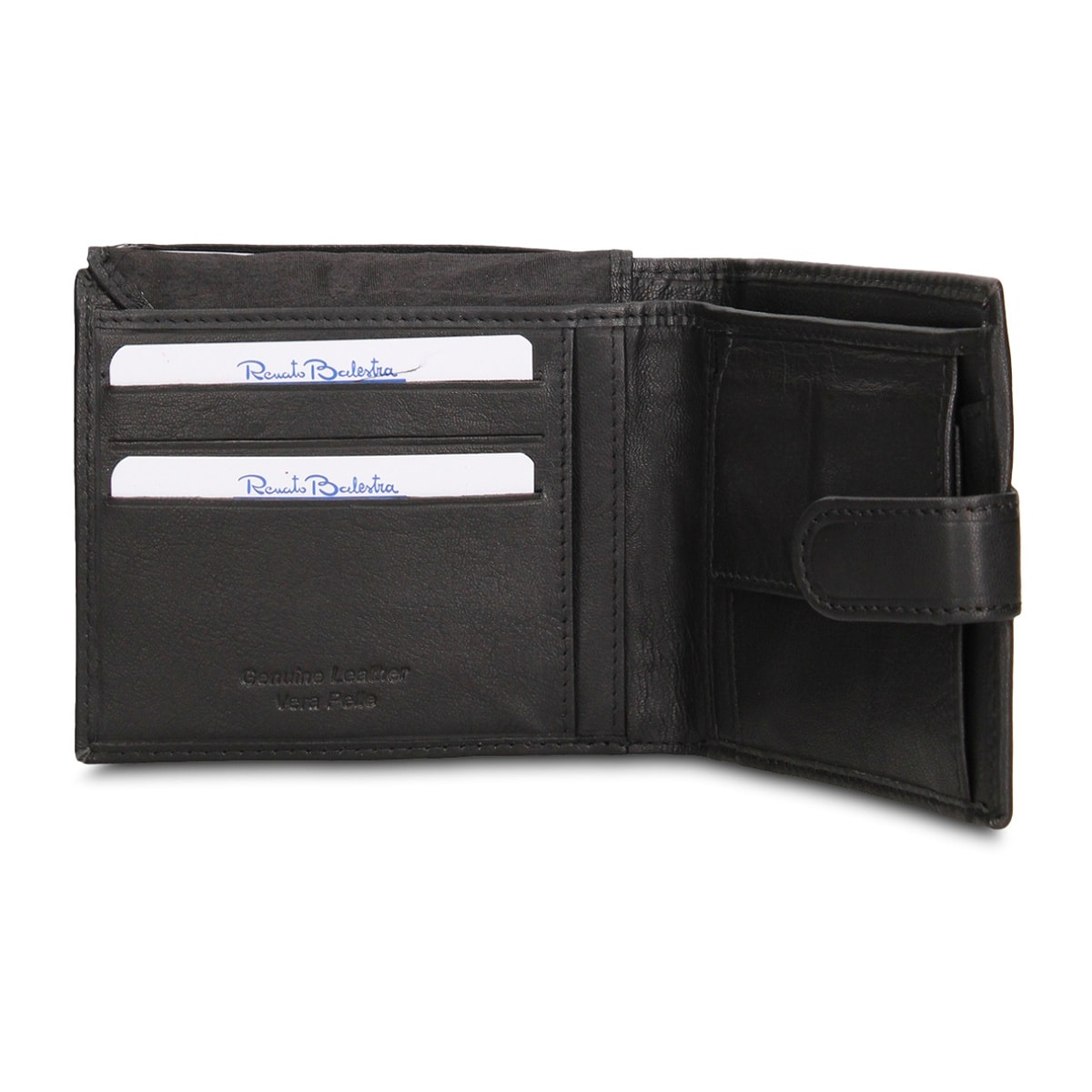 Portafoglio uomo vera pelle - Modello Eldrin Pro - Casual - 12.5 x 10.0 x 2.0 cm