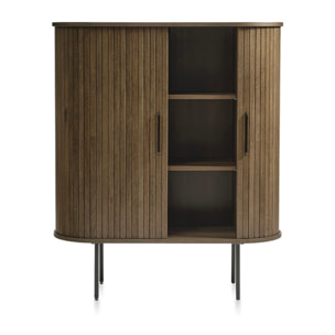 Buffet hêtre et canage sogno 142x46cm
