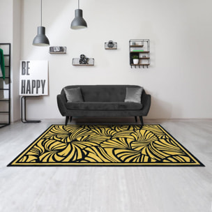 Tapis salon et chambre fait à la main en laine motif abstrait YOIL