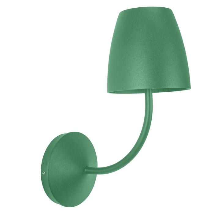 Eclipta II aplique verde con luz led blanco cálido 3000K