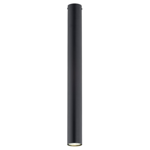 Lampada a sospensione Tecno 1XL in acciaio nero opaco
