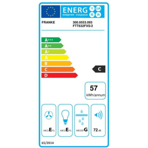 Hotte casquette FRANKE FTT 632 INOX